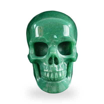 Green Aventurine crystal skull 3" SKH30GA15 photo 1
