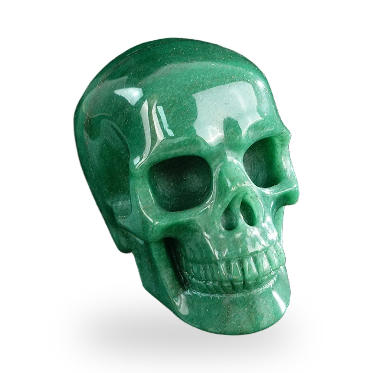 Green Aventurine crystal skull 3" SKH30GA15 photo 2