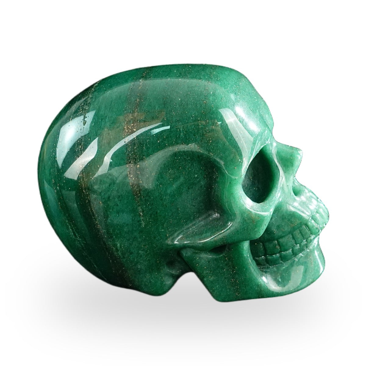 Green Aventurine crystal skull 3" SKH30GA15 photo 5