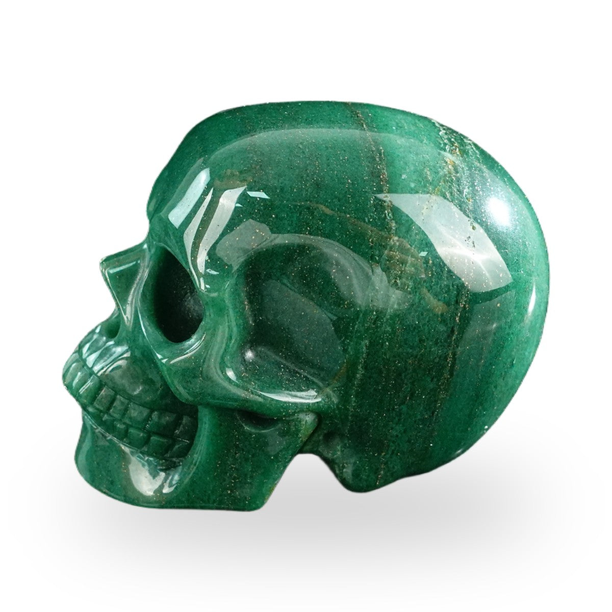 Green Aventurine crystal skull 3" SKH30GA15 photo 6