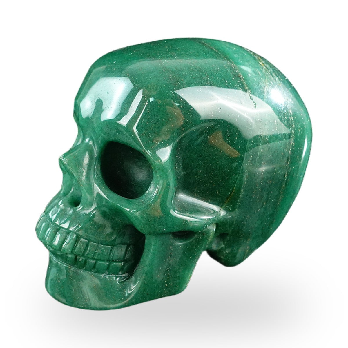 Green Aventurine crystal skull 3" SKH30GA15 photo 7