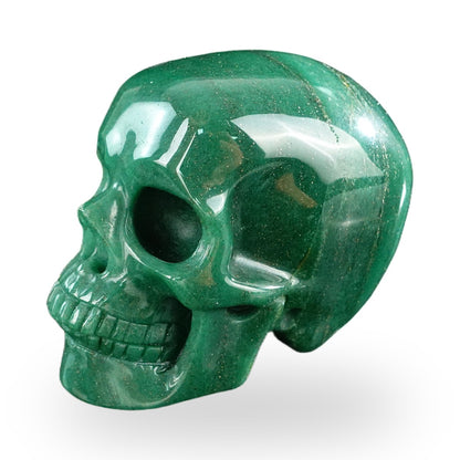 Green Aventurine crystal skull 3" SKH30GA15 photo 7