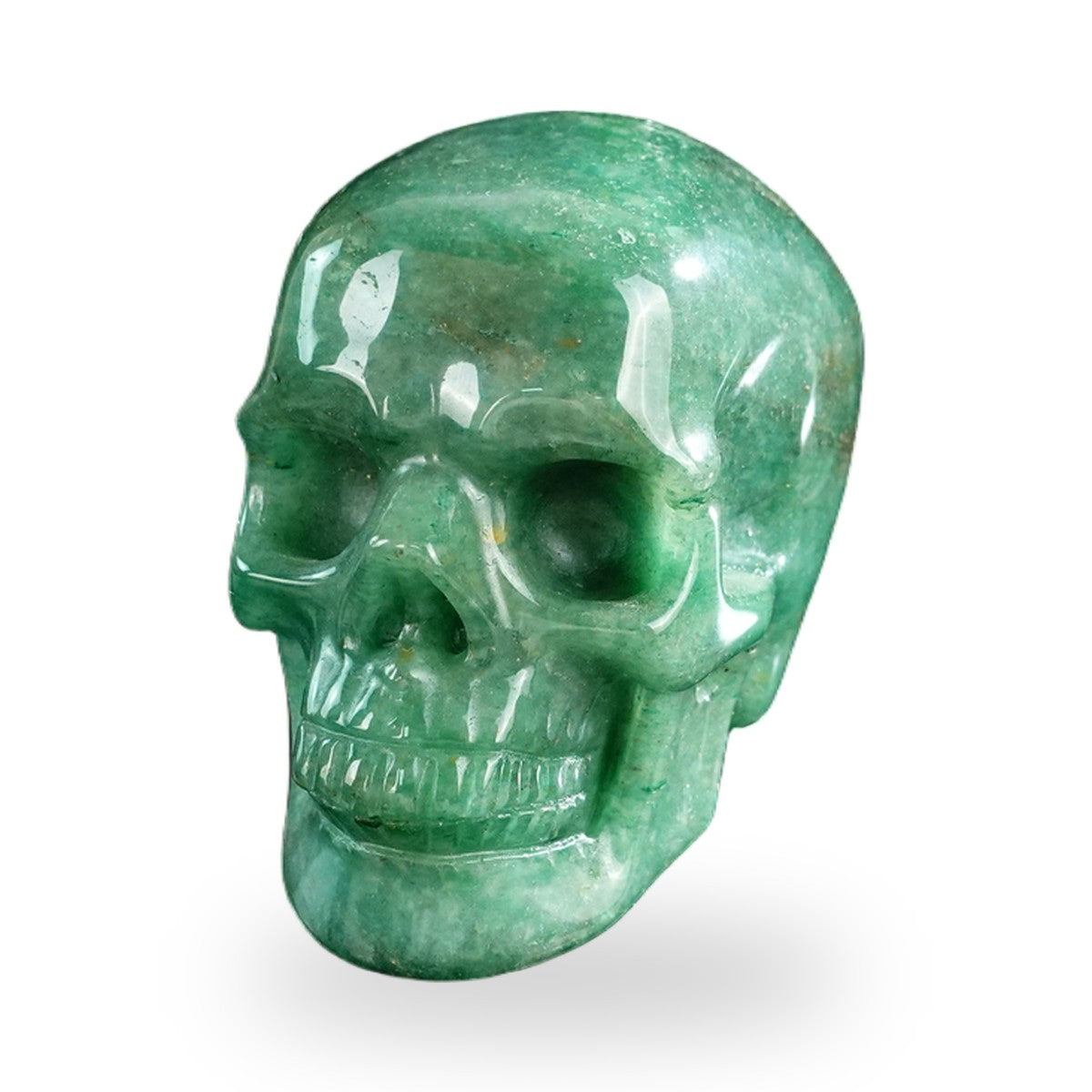 Green Aventurine crystal skull 3" SKH30GA16 photo 2