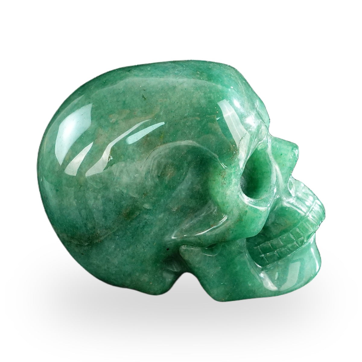 Green Aventurine crystal skull 3" SKH30GA17 photo 5