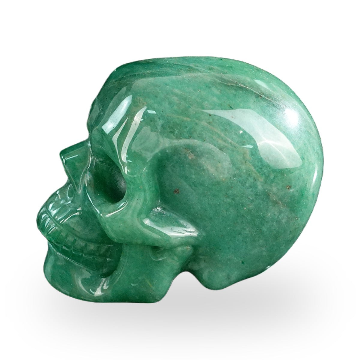 Green Aventurine crystal skull 3" SKH30GA17 photo 6