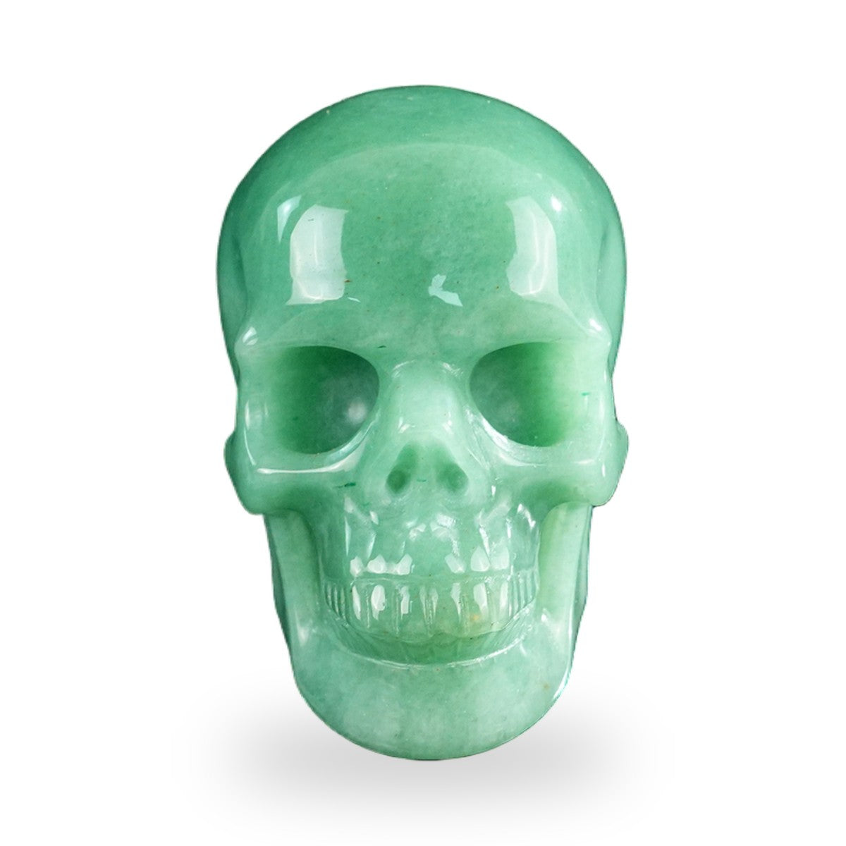 Green Aventurine crystal skull 3" SKH30GA18 photo 1