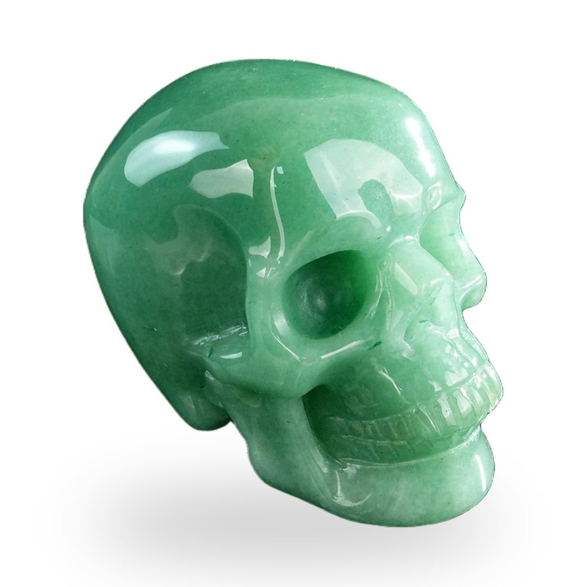 Green Aventurine crystal skull 3" SKH30GA18 photo 4