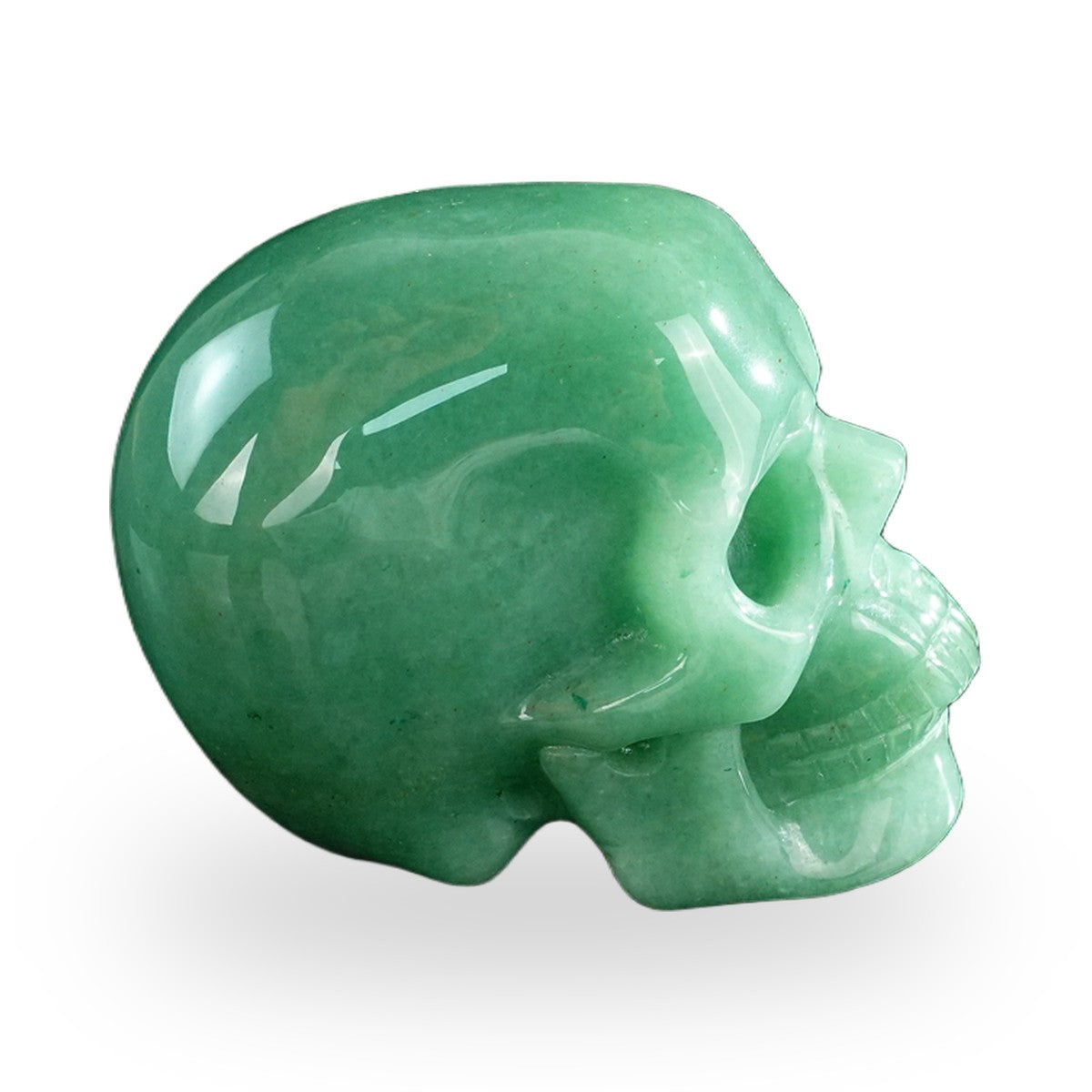 Green Aventurine crystal skull 3" SKH30GA18 photo 5