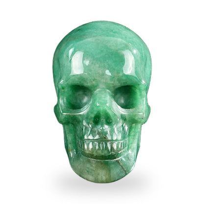 Green Aventurine crystal skull 3" SKH30GA19 photo 1
