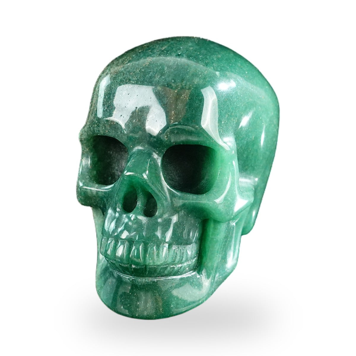 Green Aventurine crystal skull 3" SKH30GA20 photo 2