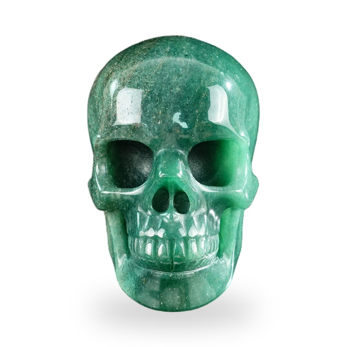 Green Aventurine crystal skull 3" SKH30GA20 photo 3
