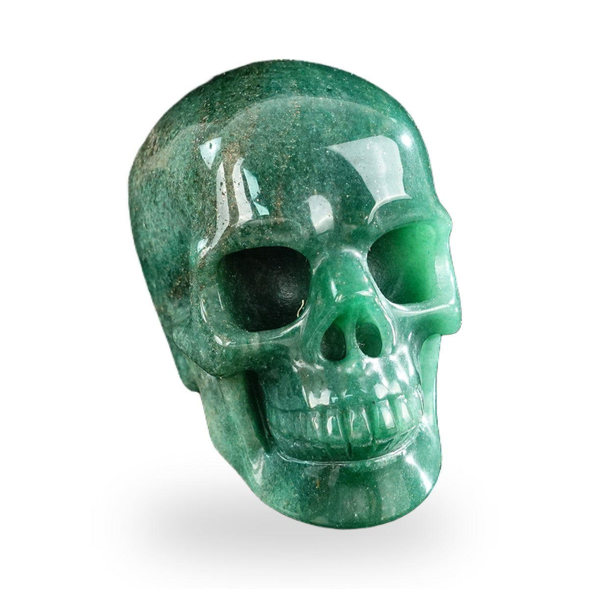 Green Aventurine crystal skull 3" SKH30GA20 photo 4
