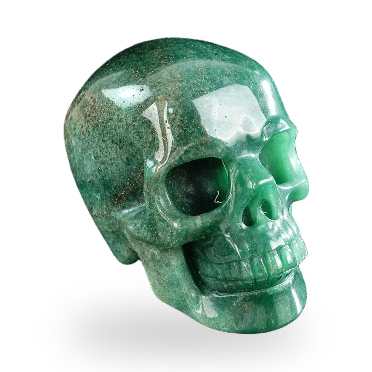 Green Aventurine crystal skull 3" SKH30GA20 photo 5