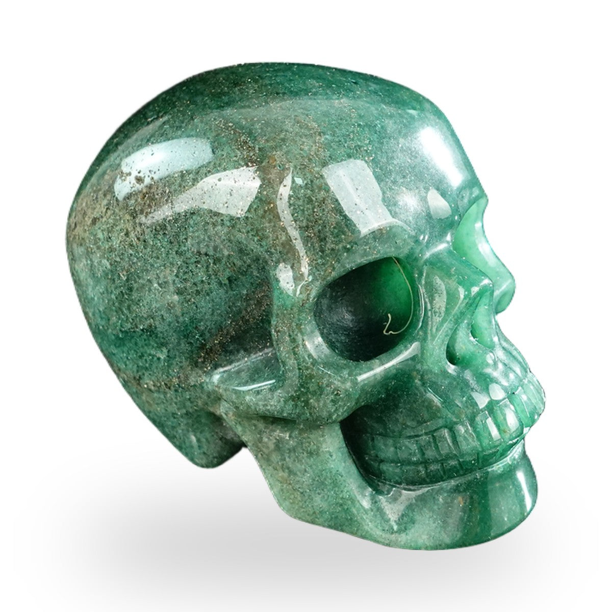 Green Aventurine crystal skull 3" SKH30GA20 photo 6