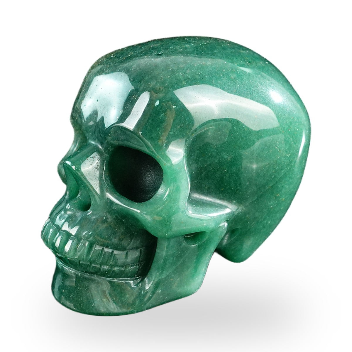 Green Aventurine crystal skull 3" SKH30GA20 photo 8