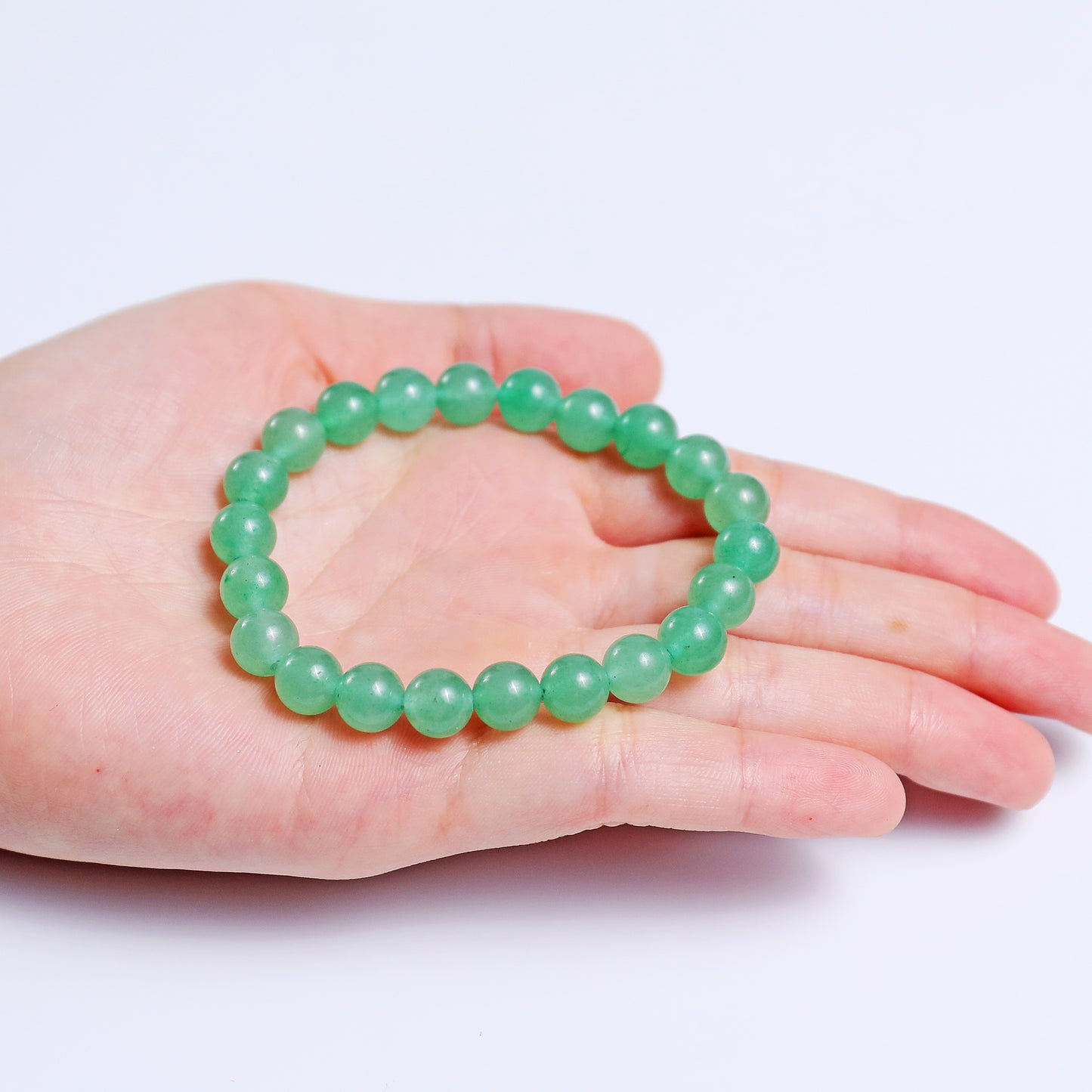 Natural Green Aventurine Beads Bracelet,Healing Energy Bracelet,Handcrafted Gift