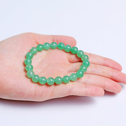 Natural Green Aventurine Beads Bracelet,Healing Energy Bracelet,Handcrafted Gift