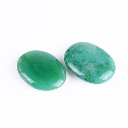 Natural Green Aventurine Hand Carved Crystal Polished Palm Stone