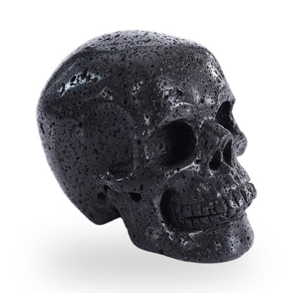 Hot Lava Stones crystal skull 3" hand carved view 4