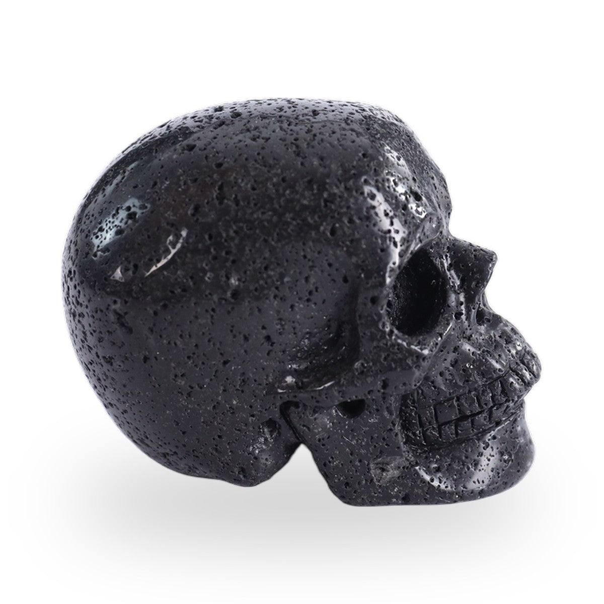Hot Lava Stones crystal skull 3" hand carved view 5