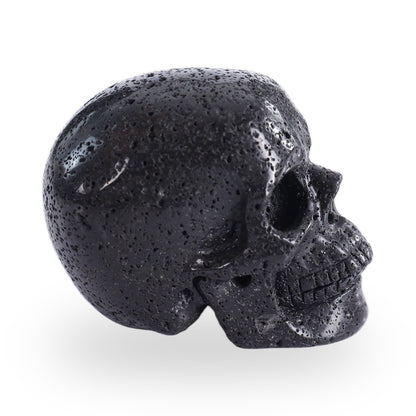 Hot Lava Stones crystal skull 3" hand carved view 5