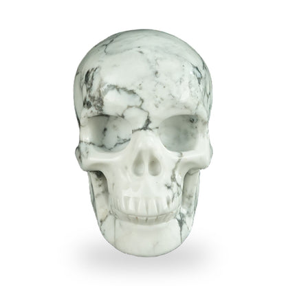 Howlite crystal skull 2.2" SKH20HL01 hand carved gemstone