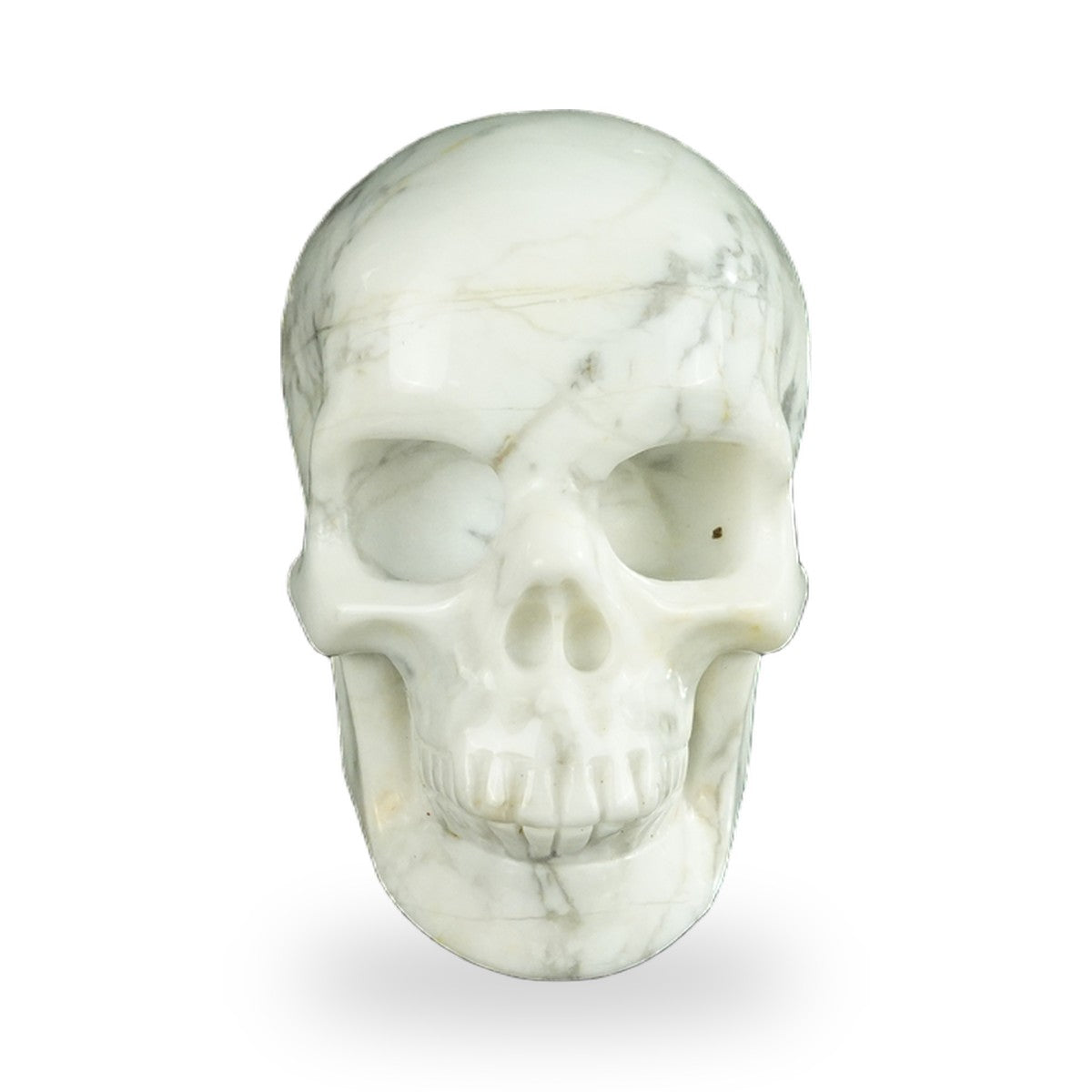 Howlite crystal skull 2.2" SKH20HL02 photo 1