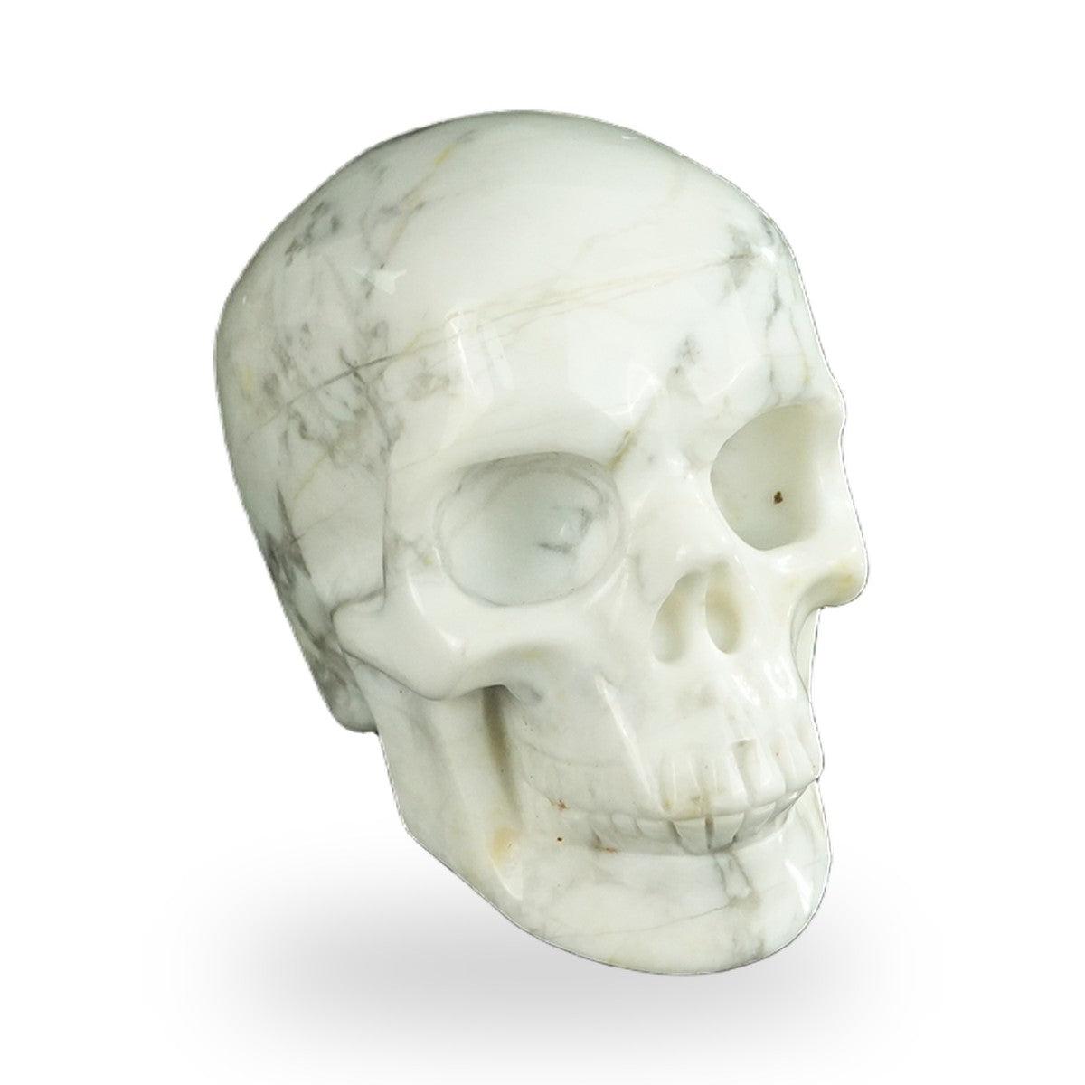 Howlite crystal skull 2.2" SKH20HL02 photo 2