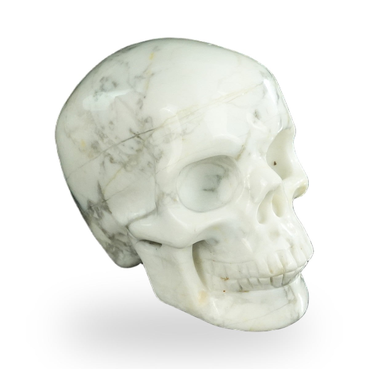 Howlite crystal skull 2.2" SKH20HL02 photo 3