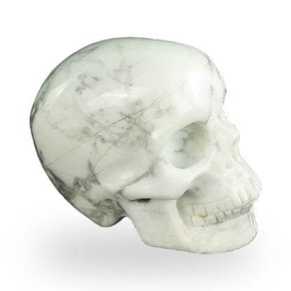 Howlite crystal skull 2.2" SKH20HL02 photo 4