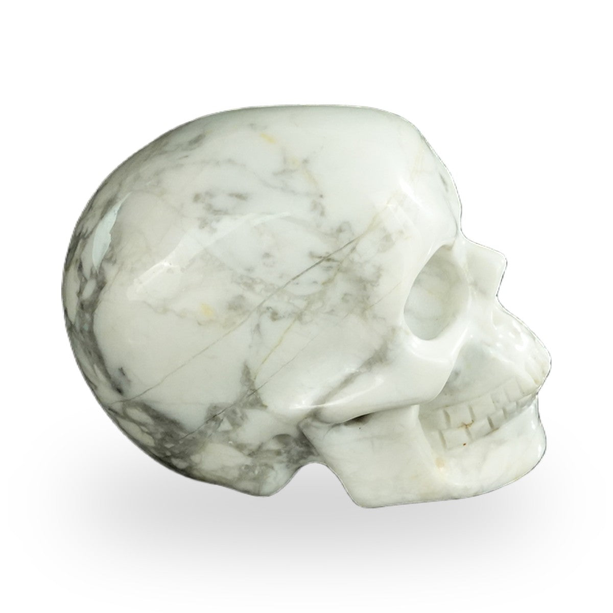 Howlite crystal skull 2.2" SKH20HL02 photo 5