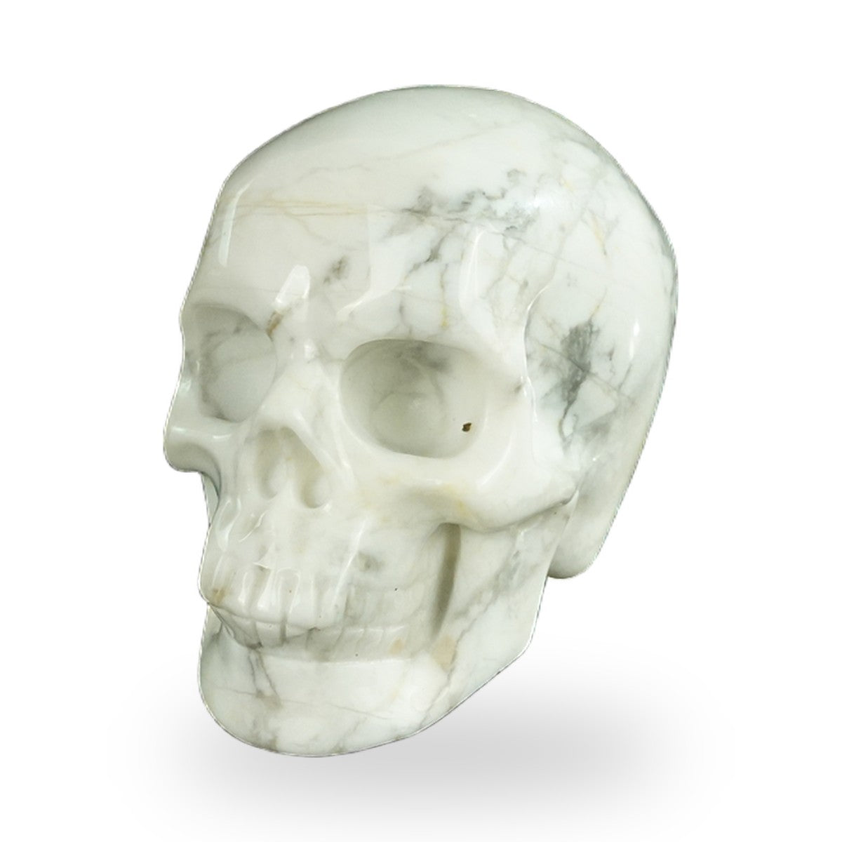 Howlite crystal skull 2.2" SKH20HL02 photo 8