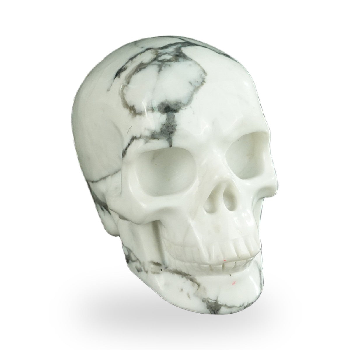 Howlite crystal skull 2.2" SKH20HL03 photo 3
