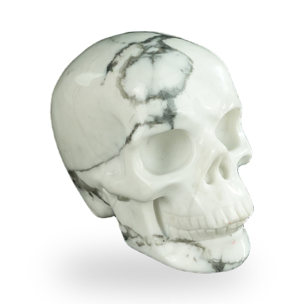 Howlite crystal skull 2.2" SKH20HL03 photo 4