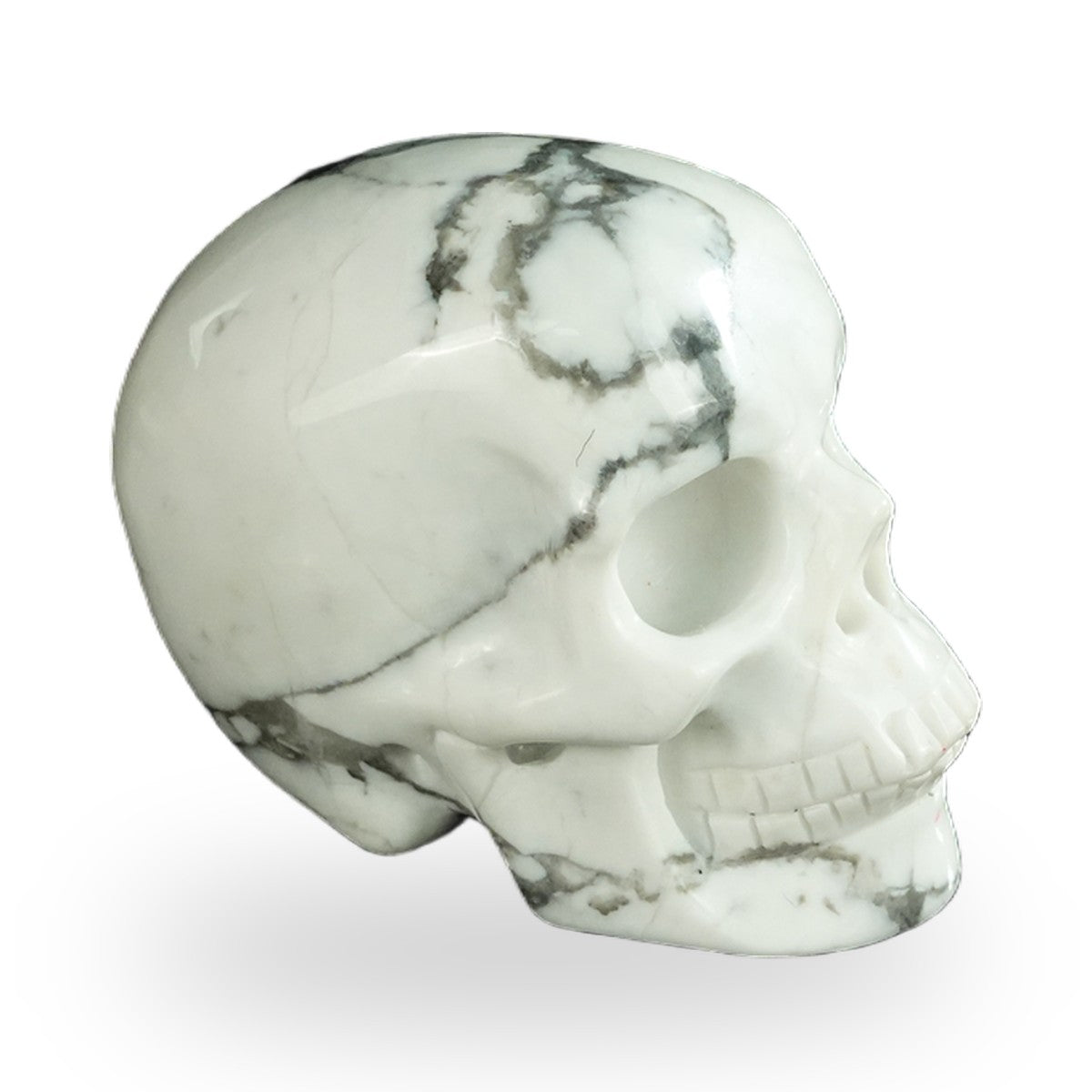 Howlite crystal skull 2.2" SKH20HL03 photo 5