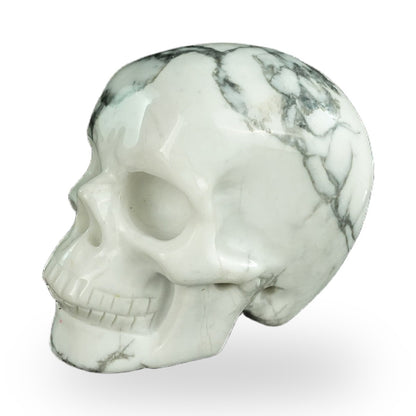 Howlite crystal skull 2.2" SKH20HL03 photo 8