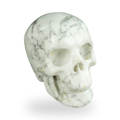 Howlite crystal skull 2.2" SKH20HL04 photo 2