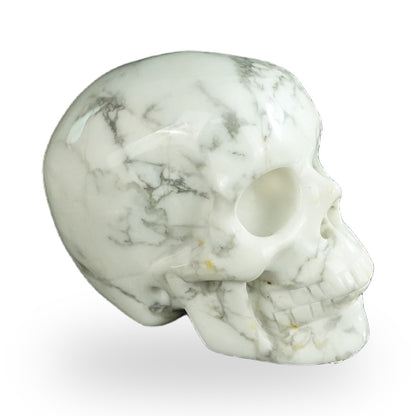 Howlite crystal skull 2.2" SKH20HL04 photo 4