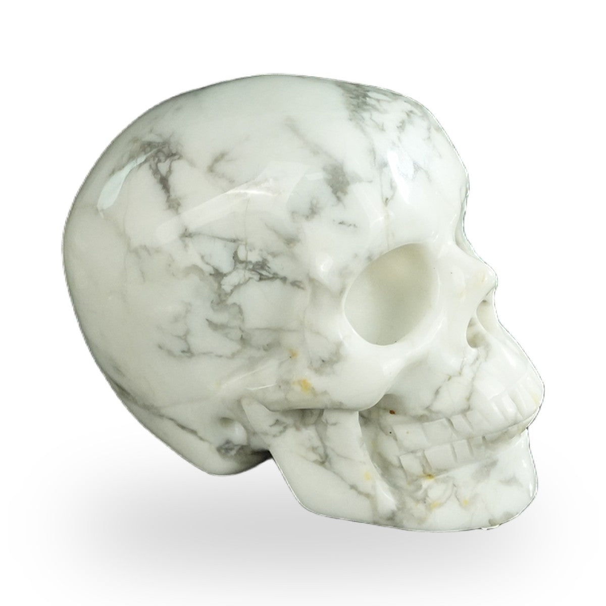 Howlite crystal skull 2.2" SKH20HL04 photo 4