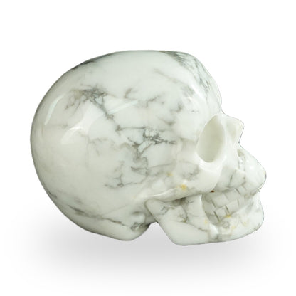 Howlite crystal skull 2.2" SKH20HL04 photo 5