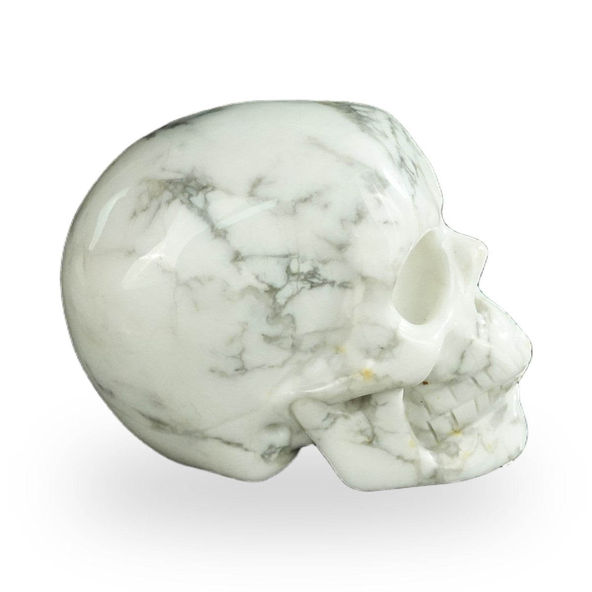 Howlite crystal skull 2.2" SKH20HL04 photo 5