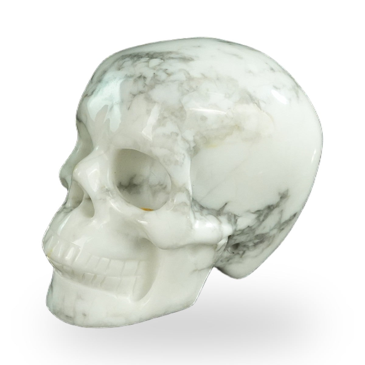 Howlite crystal skull 2.2" SKH20HL04 photo 7