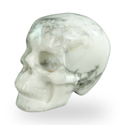Howlite crystal skull 2.2" SKH20HL04 photo 7