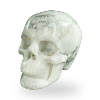 Howlite crystal skull 2.2" SKH20HL04 photo 8