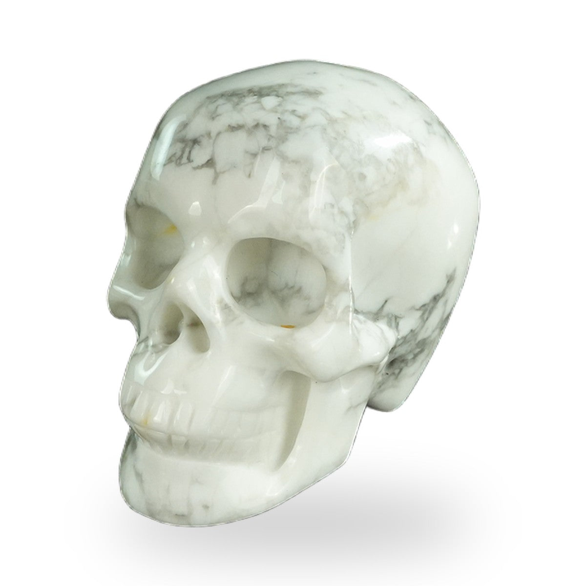 Howlite crystal skull 2.2" SKH20HL04 photo 8