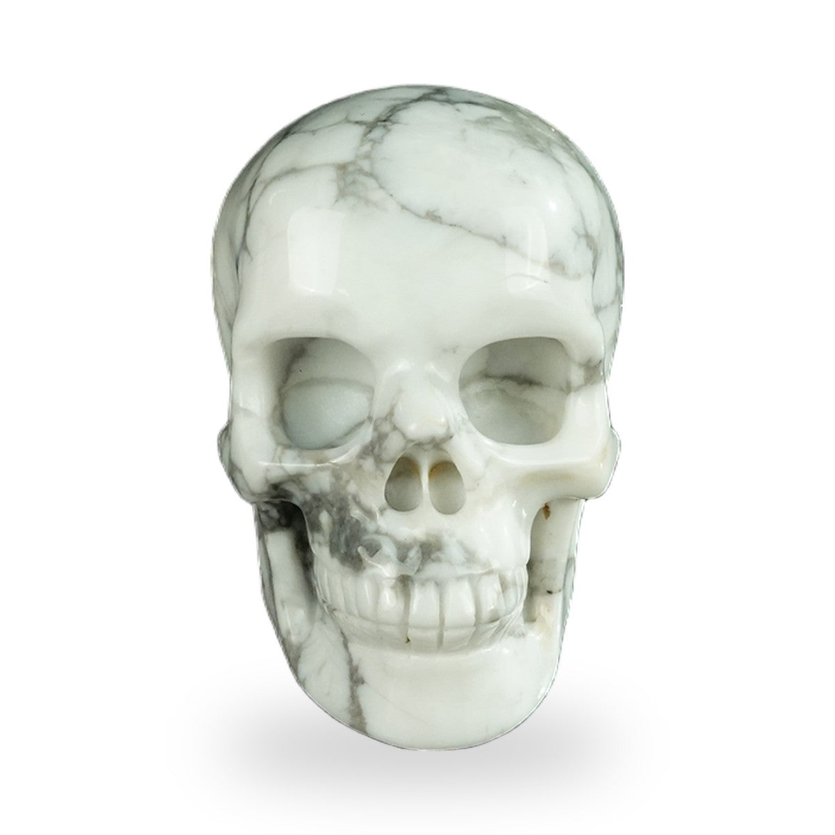 Howlite crystal skull 2.2" SKH20HL05 photo 1