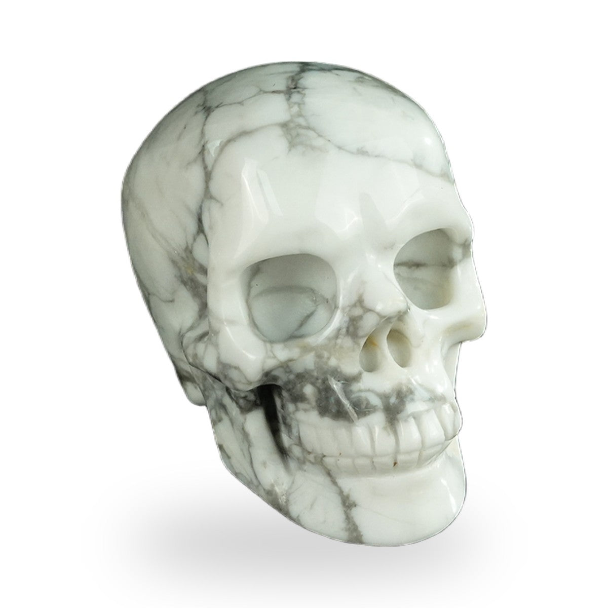 Howlite crystal skull 2.2" SKH20HL05 photo 2