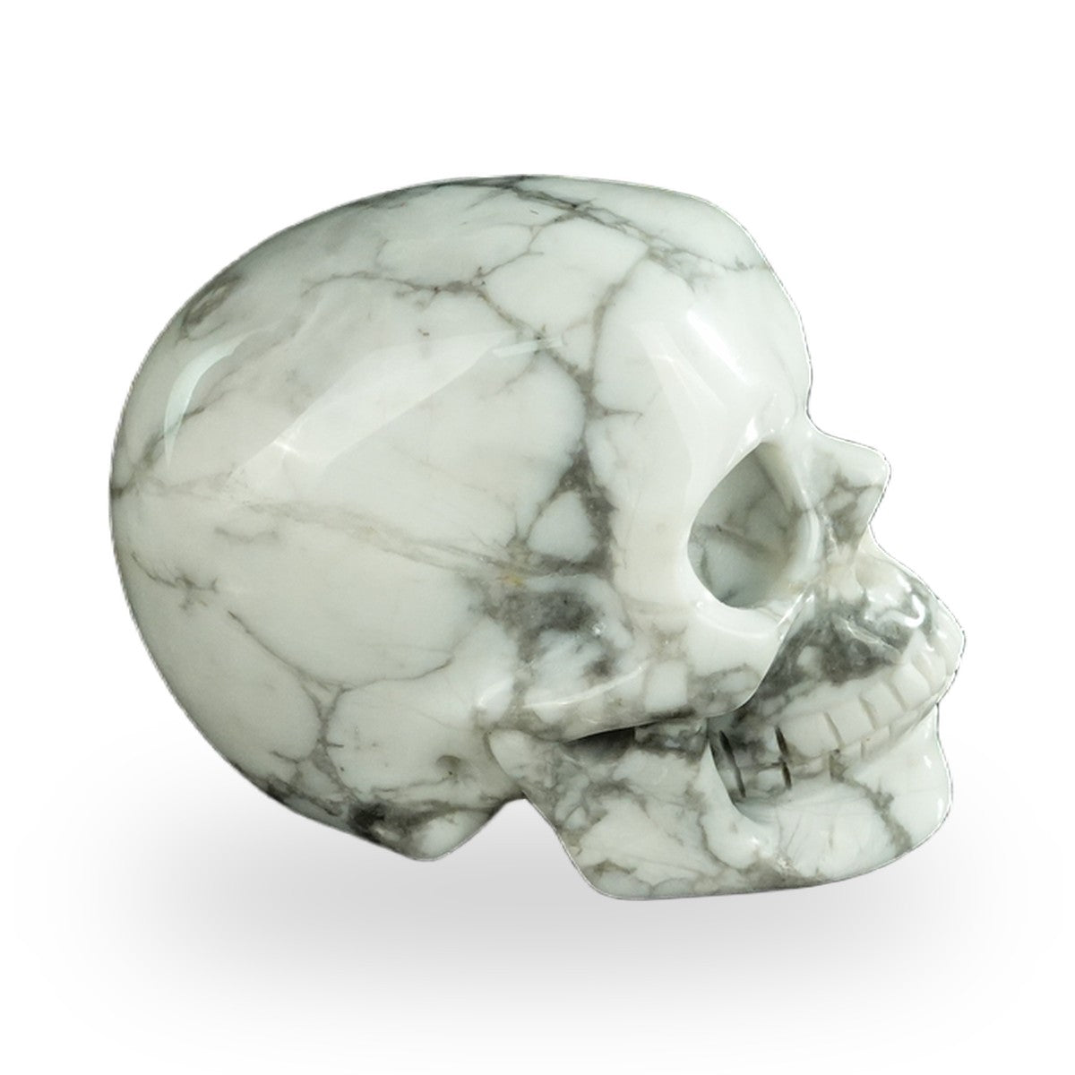 Howlite crystal skull 2.2" SKH20HL05 photo 5