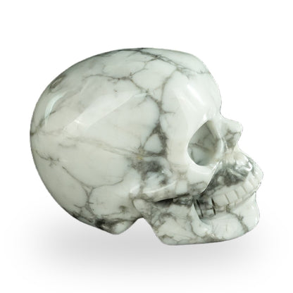 Howlite crystal skull 2.2" SKH20HL05 photo 5