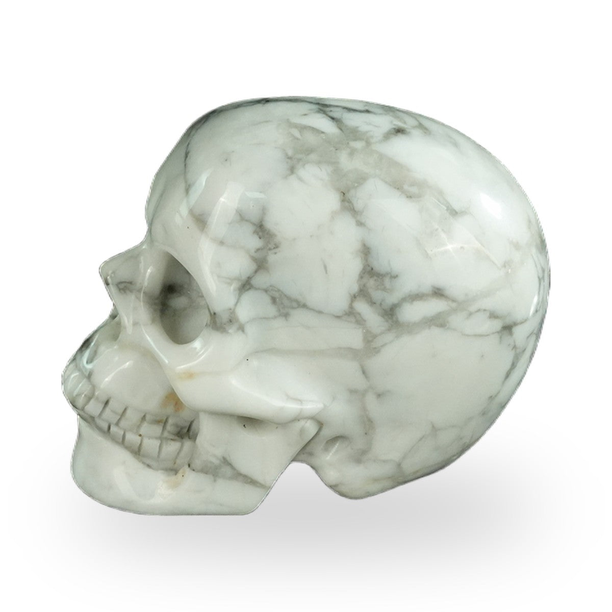 Howlite crystal skull 2.2" SKH20HL05 photo 6